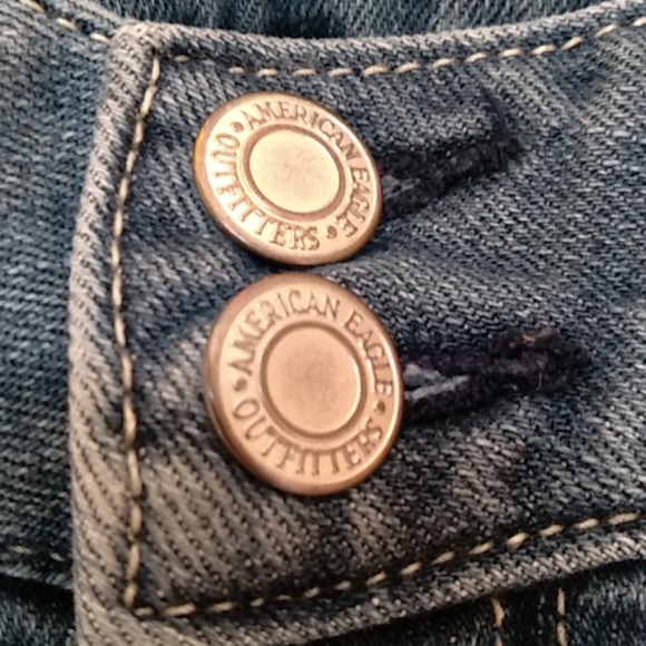 American Eagle blue denim jeans sz 0 - Picture 7 of 11
